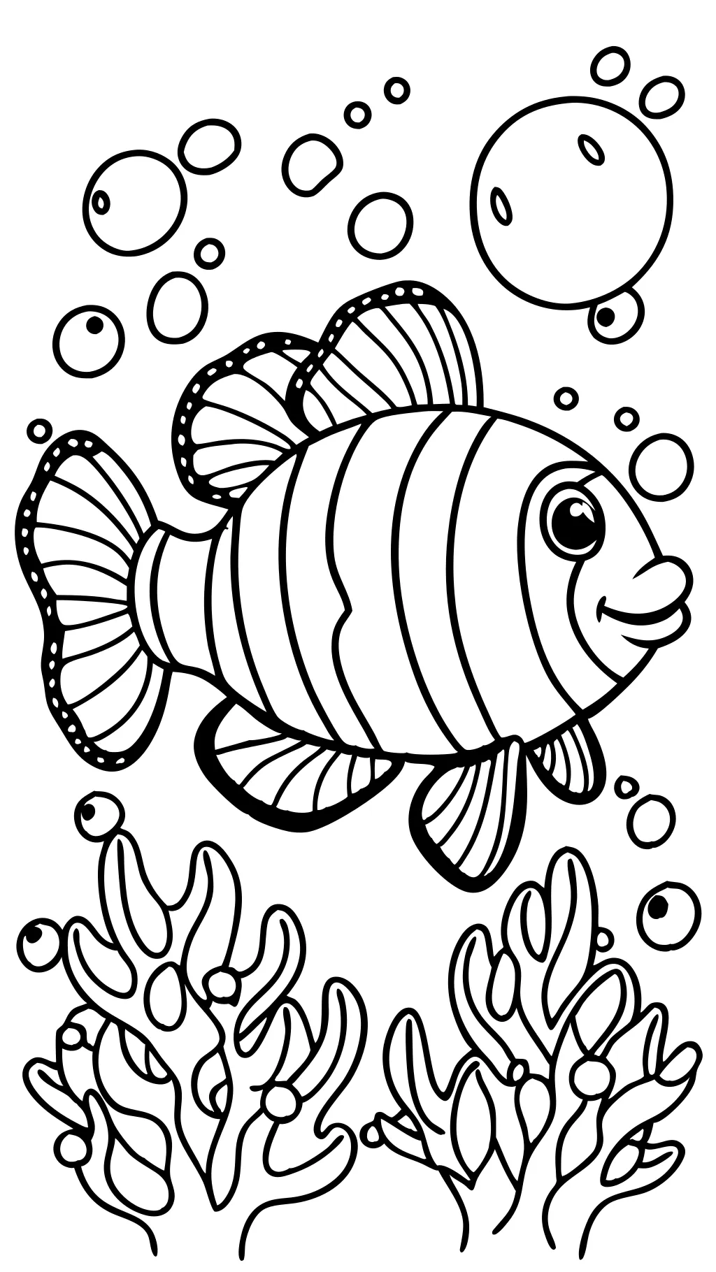 clownfish coloring page